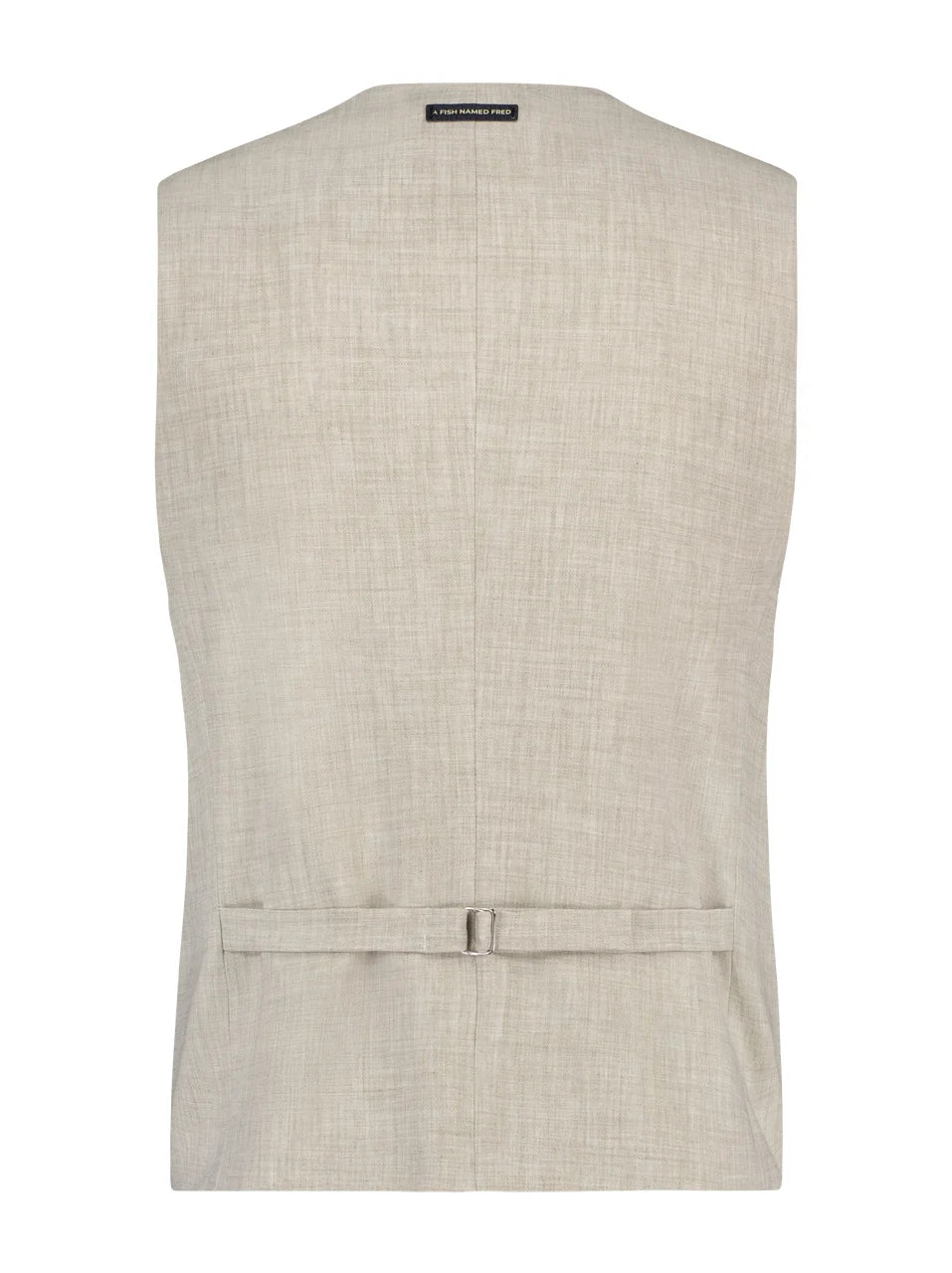 A Fish Named Fred - Waistcoat - Linen Look - Natural