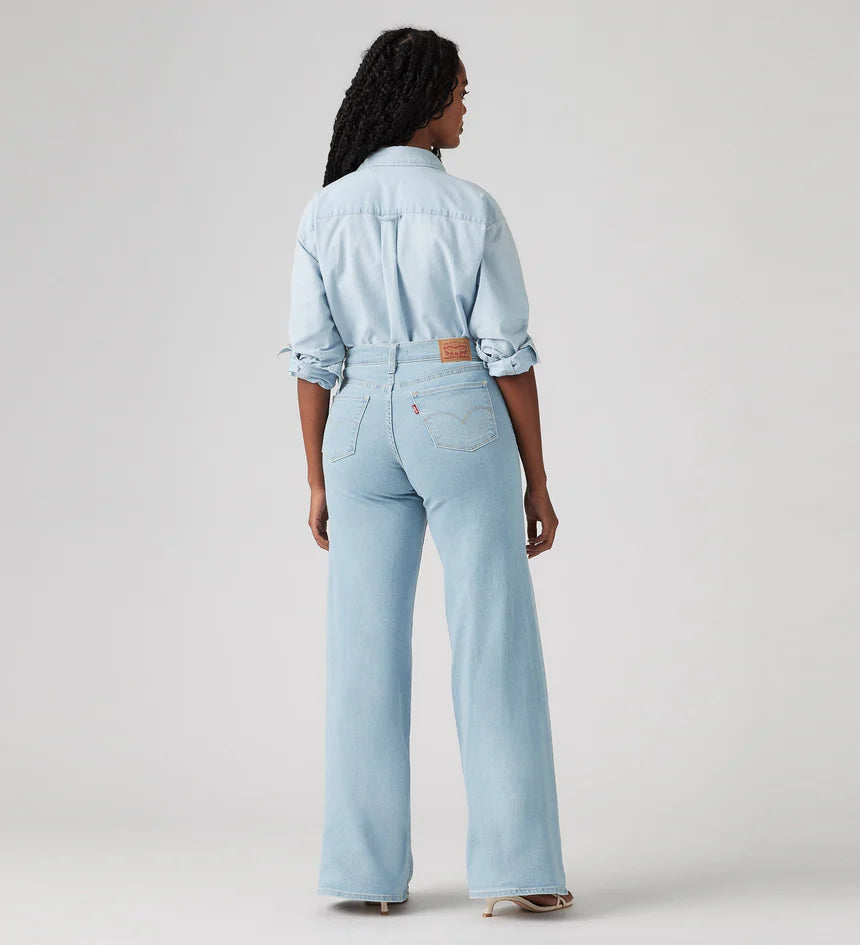Levi - Ladies 318 Shaping Jean - Wide Leg - A Tall Glass of Water Denim