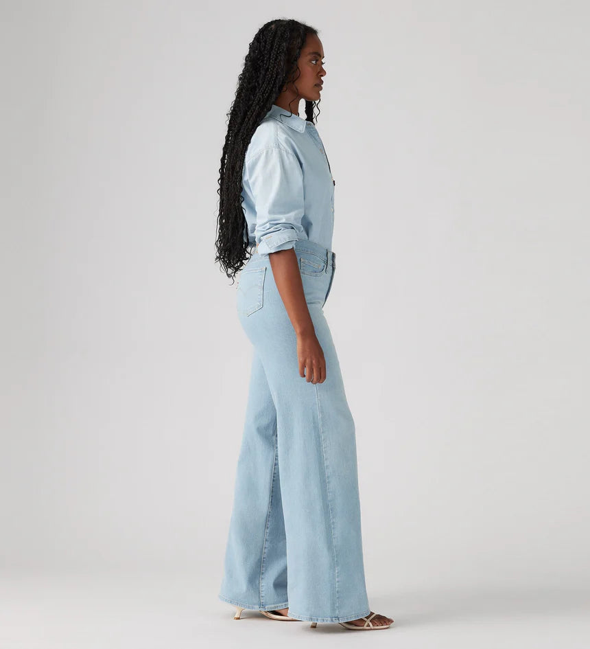 Levi - Ladies 318 Shaping Jean - Wide Leg - A Tall Glass of Water Denim