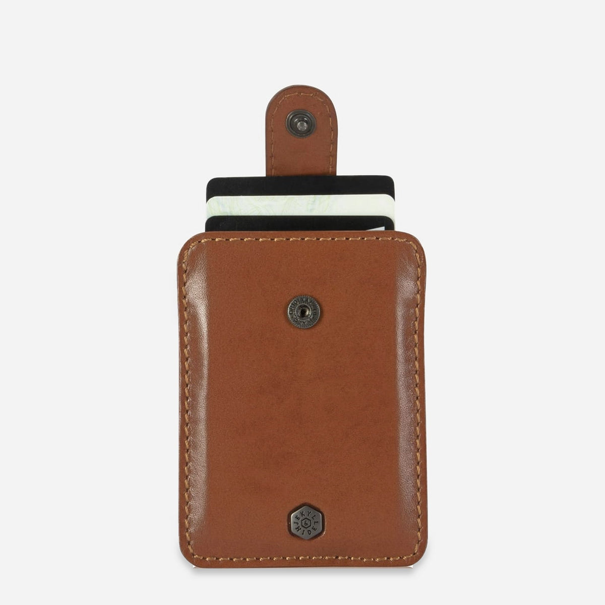 Jekyll and Hide - Compact Tab Card Holder - Black | Mocha | Tan