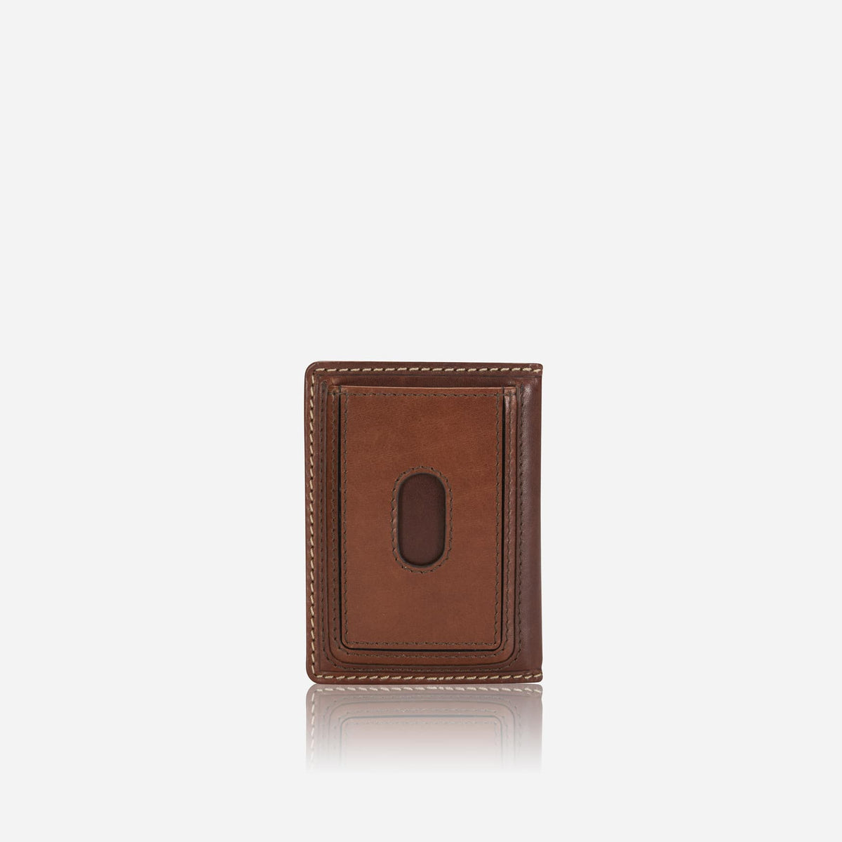 Jekyll & Hide - Slim Elasticated Card Holder - Mocha | Black | Tan in leather with RFID protection.