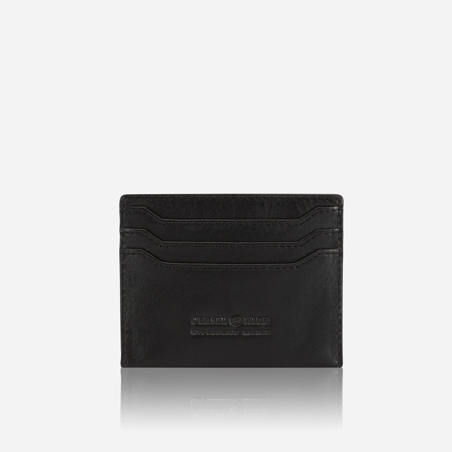 Jekyll and Hide - Leather Card Holder - Black | Mocha | Tan, minimalist design with RFID featuring vegetable-tanned leather.