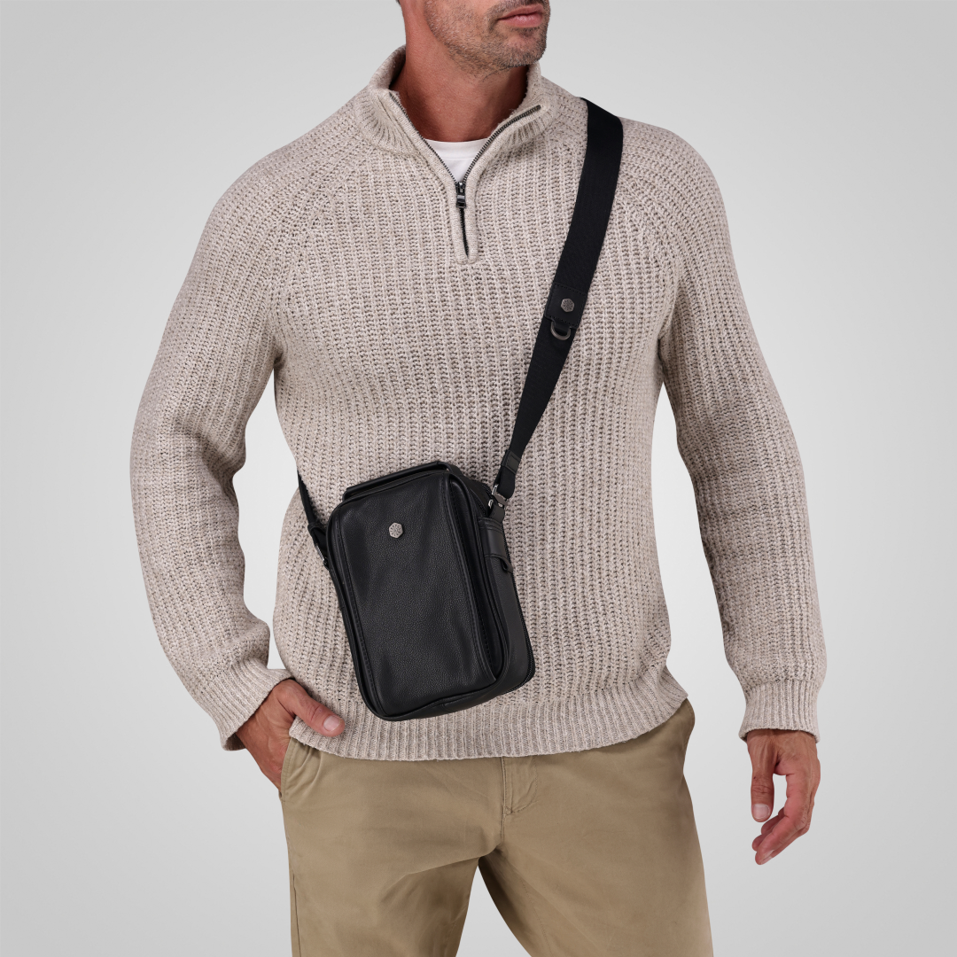 Jekyll and Hide - Detailed Crossbody Bag - Colt | Mocha | Black | Tobacco