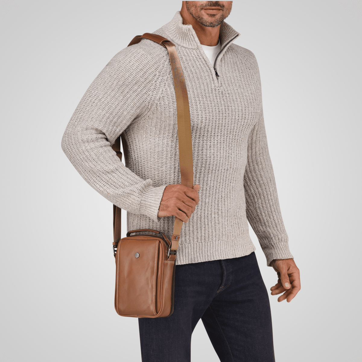 Jekyll and Hide - Detailed Crossbody Bag - Colt | Mocha | Black | Tobacco