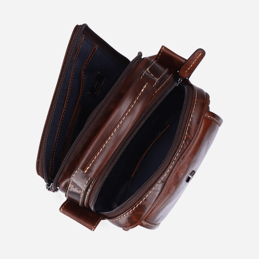 Jekyll and Hide - Detailed Crossbody Bag - Colt | Mocha | Black | Tobacco