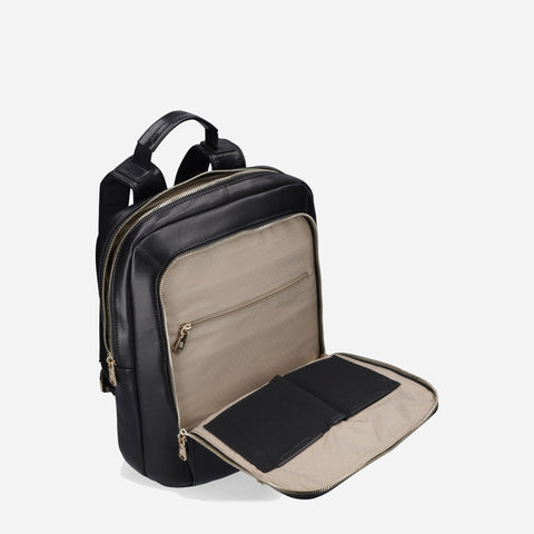 Jekyll and Hide - Ladies Business Backpack 38cm - Black | Tan