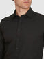 Long Sleeve 4 Way Stretch Shirt - Black | White