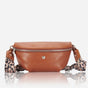 Jekyll and Hide - Womens Osaka Slim Leather Waist Bag - Tan and Multiple Colours with stylish strap design.