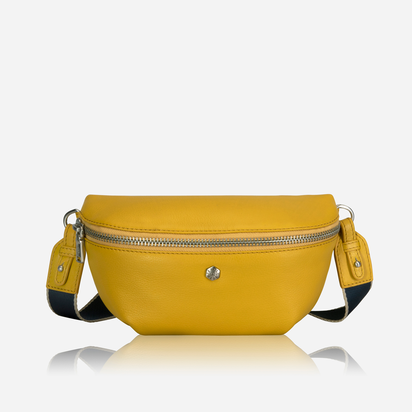 Jekyll and Hide - Womens Osaka Slim Leather Waist Bag - Tan and Multiple Colours in yellow color.