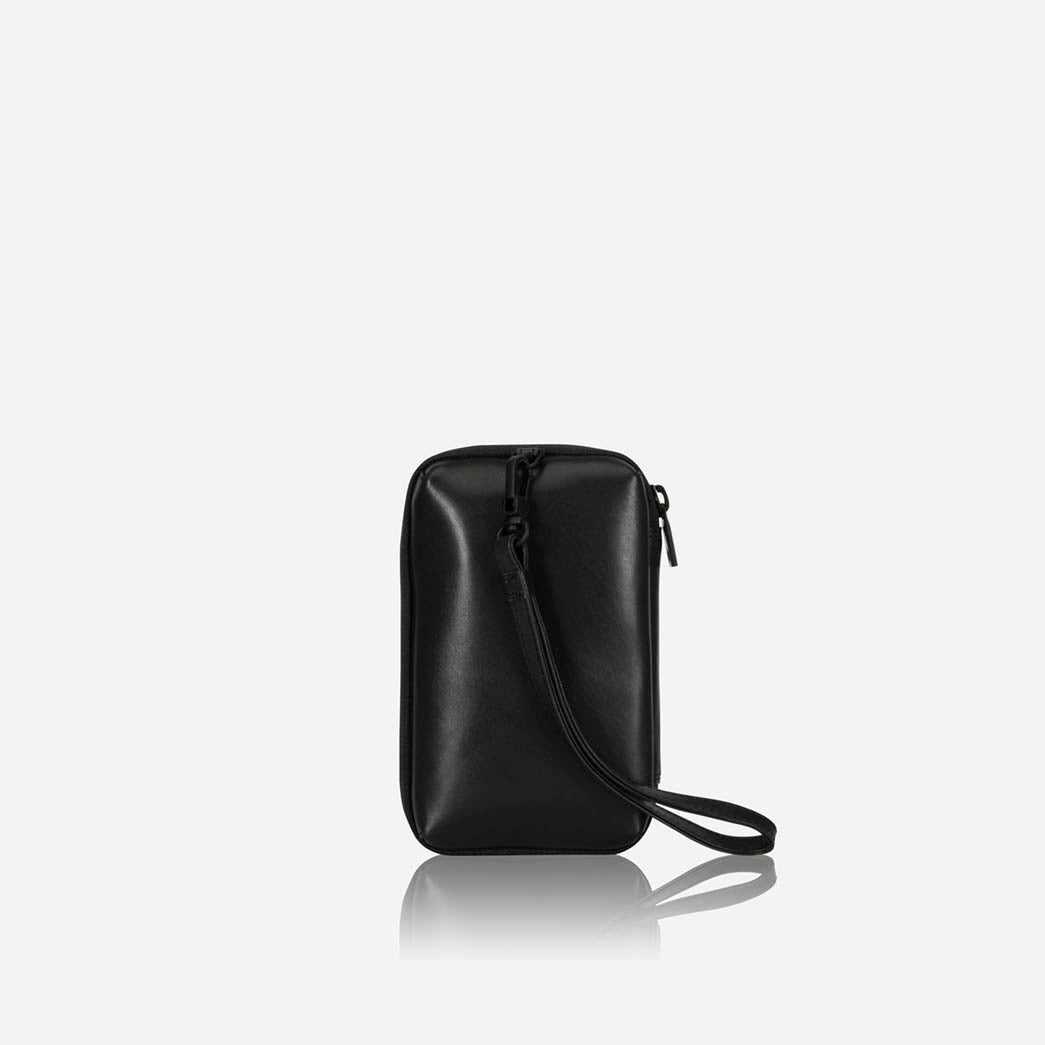 Jekyll and Hide - Compact Zip Around Cable Pouch - Tan | Black | Mocha