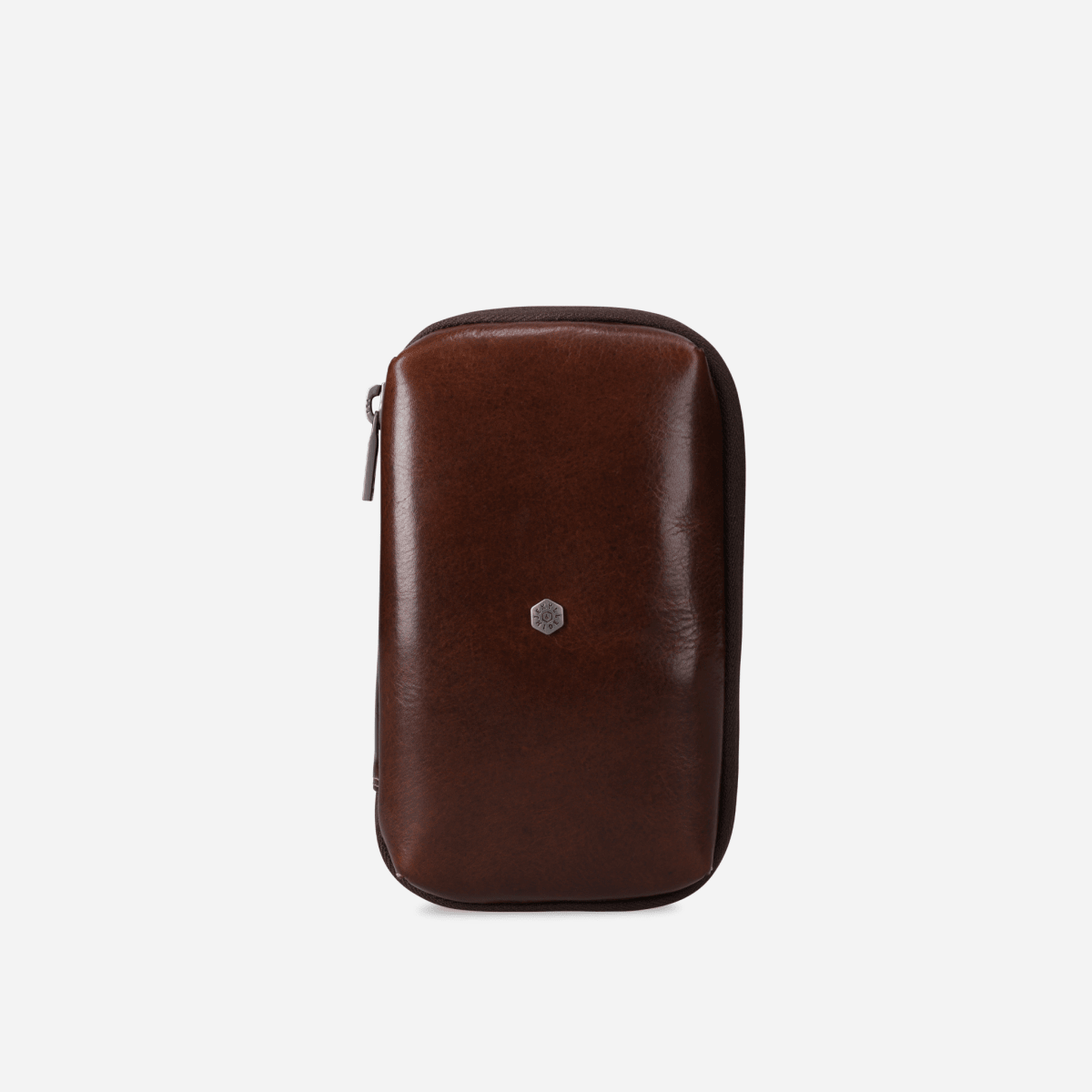 Jekyll and Hide - Compact Zip Around Cable Pouch - Tan | Black | Mocha