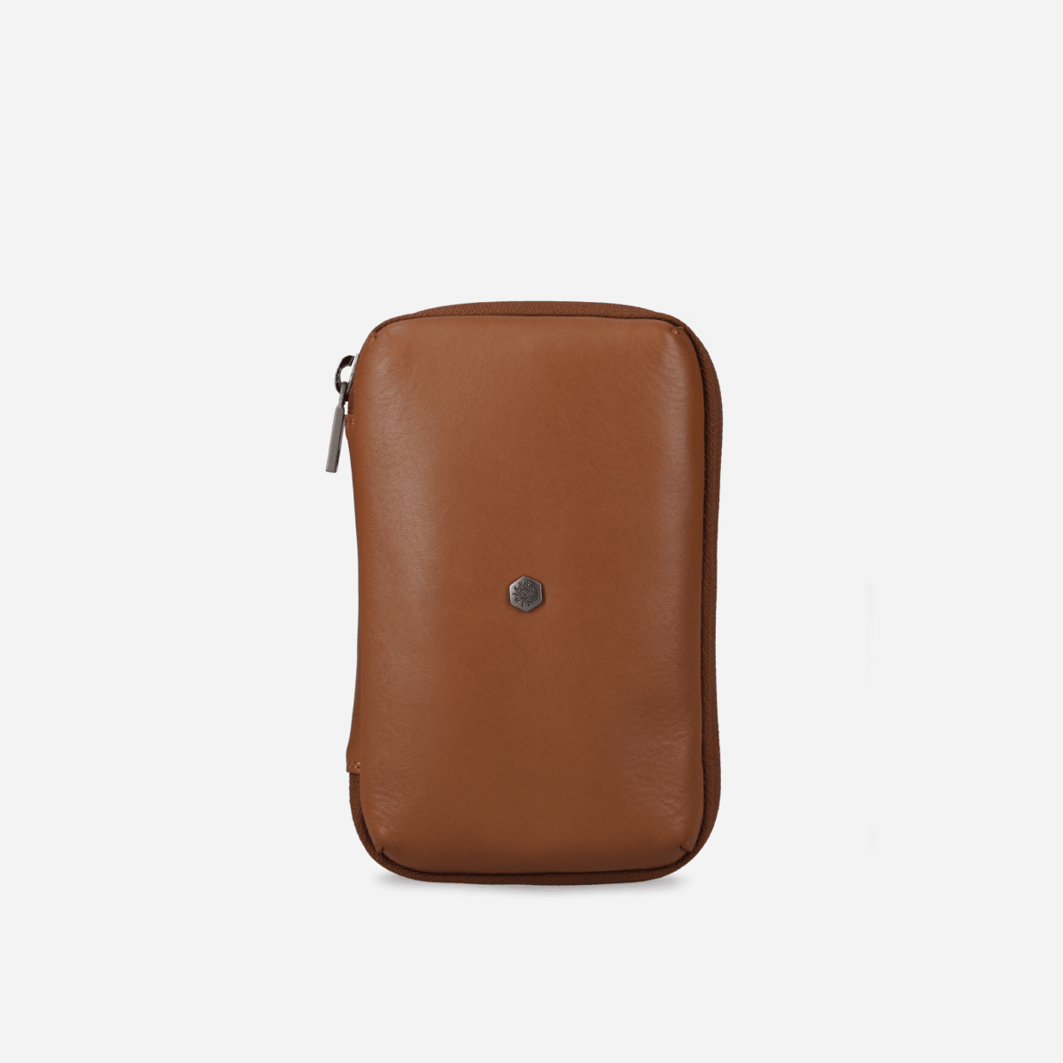 Jekyll and Hide - Compact Zip Around Cable Pouch - Tan | Black | Mocha