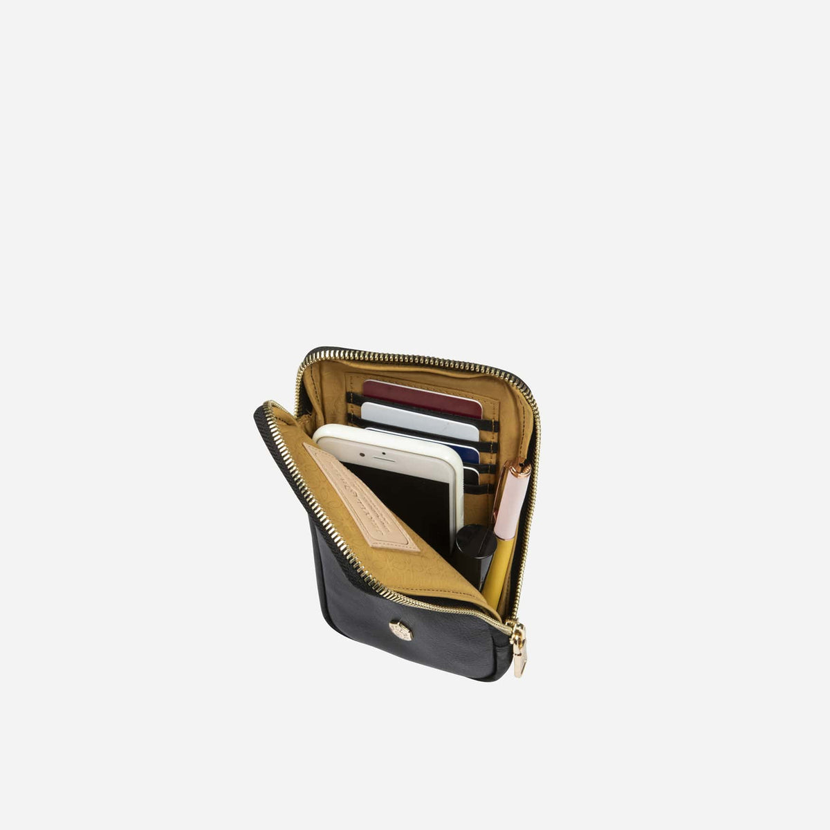 Jekyll and Hide - Mobile Phone Pouch With Strap - Black | Tan | Multiple Colours featuring premium leather and stylish storage.