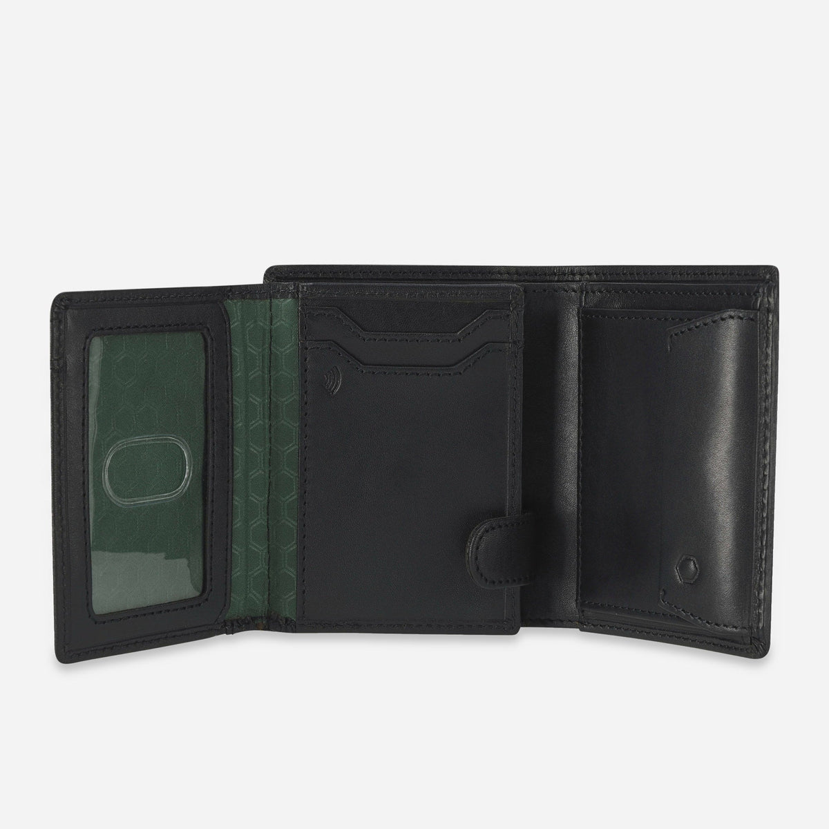 Jekyll and Hide - Large Bifold Wallet With ID Window & Coin Pouch - Tan | Mocha | Black