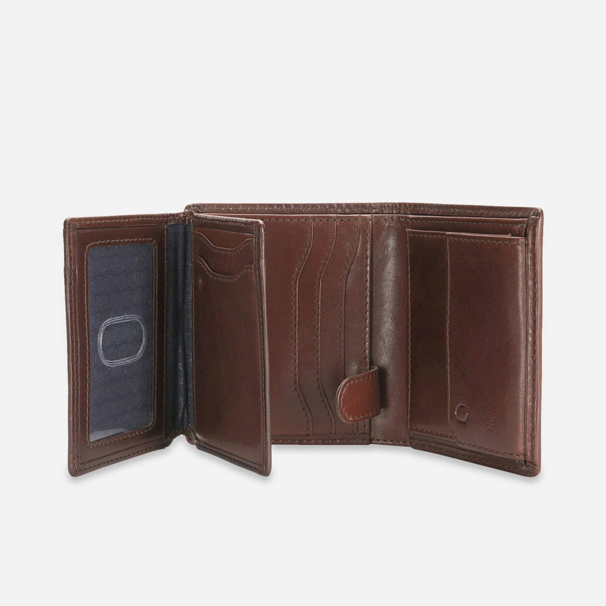Jekyll and Hide - Large Bifold Wallet With ID Window & Coin Pouch - Tan | Mocha | Black