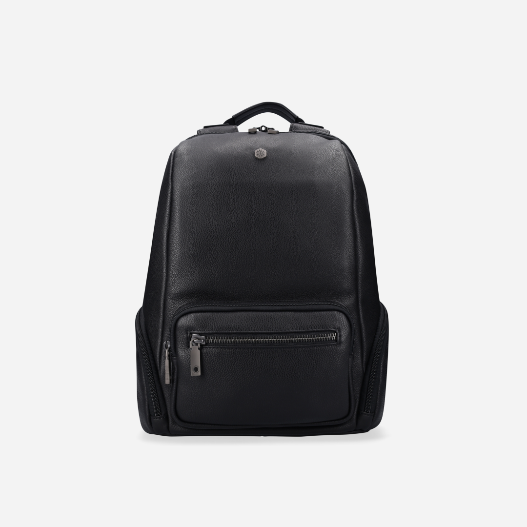 Jekyll and Hide - 13" Casual Leather Backpack - Black | Colt