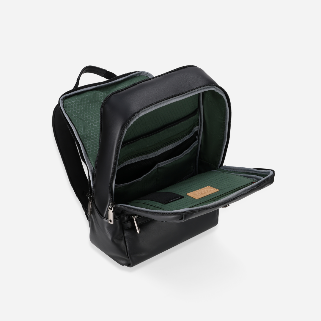 Jekyll and Hide - 17" Laptop Backpack - Colt | Black interior compartments for organization and storage