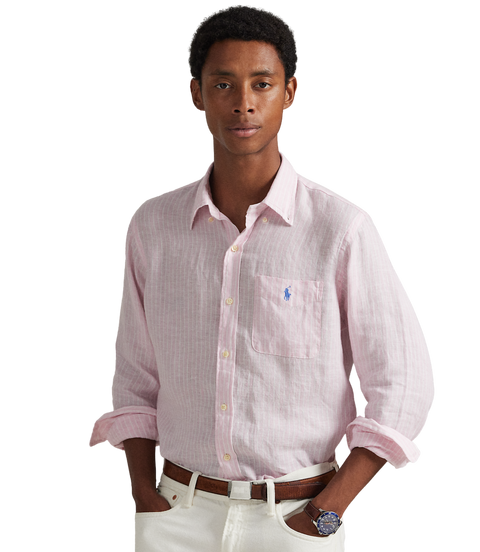 Polo Ralph Lauren - Classic Fit Oxford Shirt - Pink/White