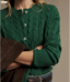 R.M.Williams - Seaforth cable-knit sweater - Palm Green
