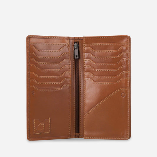 Jekyll and Hide - Large Travel And Mobile Wallet - Tan | Mocha | Black