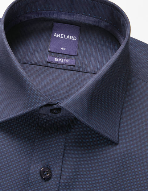 Abelard - Long Sleeve Business Shirt - Ink Blue