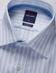 Abelard - Long Sleeve Business Shirt - Oxford - Stripe - Sky Blue & White
