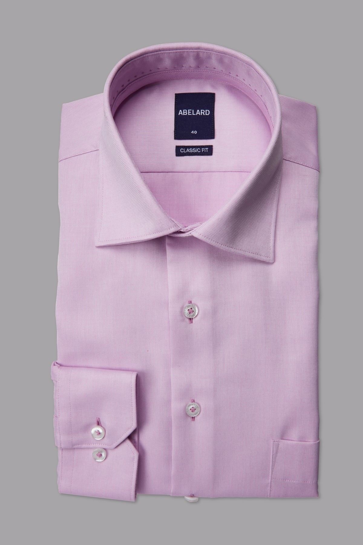 Abelard - Long Sleeve Business Shirt - Pink