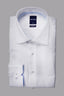 Long Sleeve Business Shirt - Textured - White