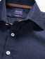 Long Sleeve Sports Shirt - Textured - Navy