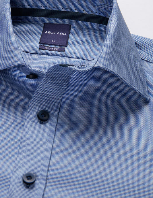 Abelard - Long Sleeve Business Shirt - Antwerp Stretch Oxford - Blue