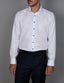 Abelard - Long Sleeve Business Shirt - Micro Check Dobby - White