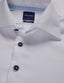 Abelard - Long Sleeve Business Shirt - Micro Check Dobby - White