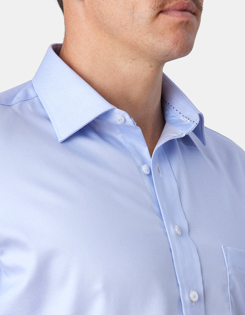 Abelard - Long Sleeve Business Shirt - Sky Blue