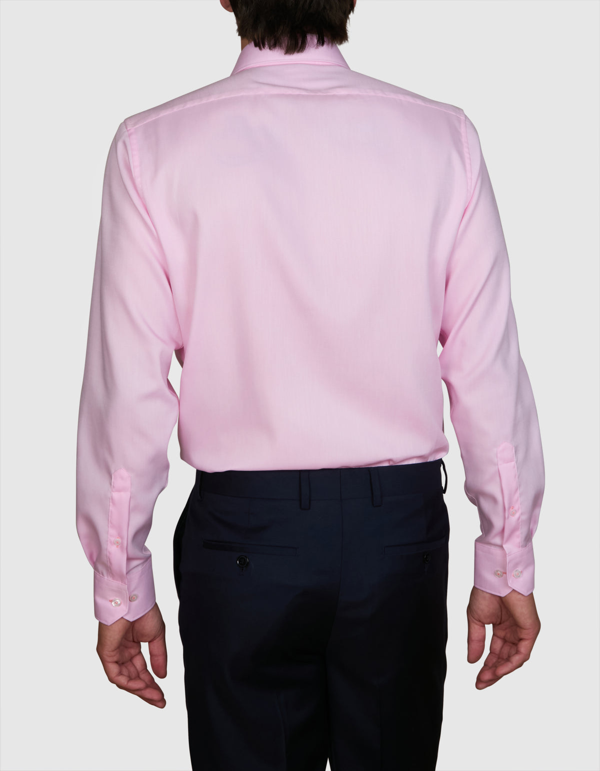 Abelard - Long Sleeve Business Shirt - Textured - Pink