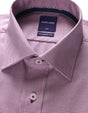 Abelard - Long Sleeve Business Shirt - Micro Check - Fushia