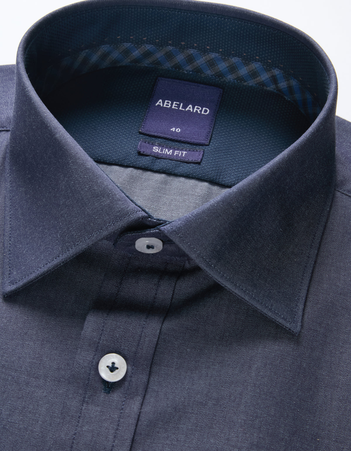 Abelard - Long Sleeve Business Shirt - Denim Blue