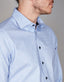 Abelard - Slim Chekc Sports Shirt - Cornflower Blue