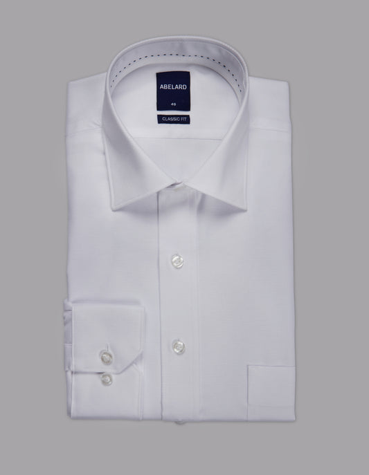 Abelard - Long Sleeve Business Shirt - White