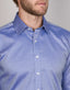 Abelard - Long Sleeve Business Shirt - Textured - Stretch - Royal