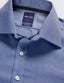 Abelard - Long Sleeve Business Shirt - Textured - Stretch - Royal