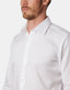 Abelard - Long Sleeve Business Shirt - Textured - White