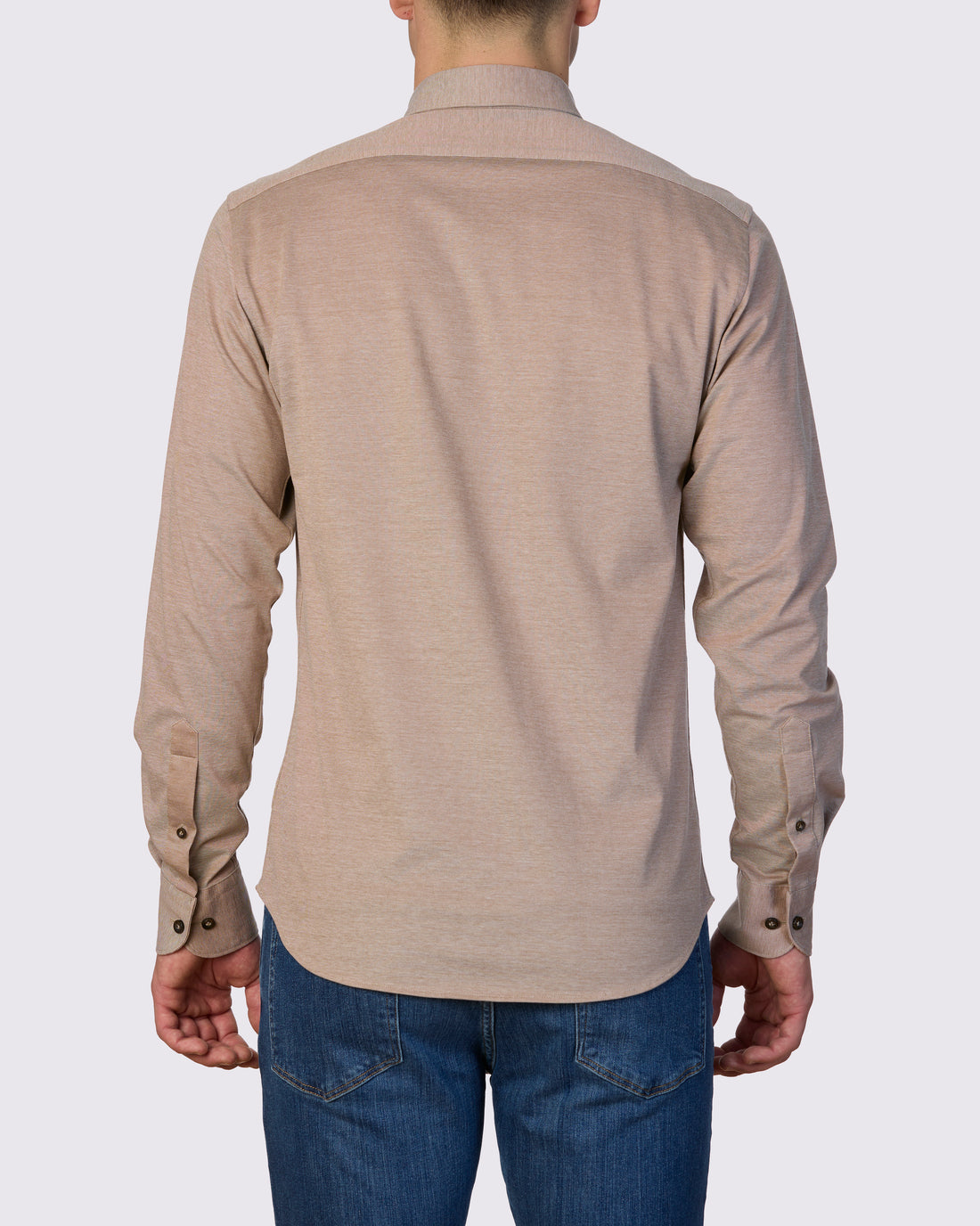 Abelard - Frontera Pique Knit Shirt - Biscotti
