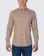 Abelard - Frontera Pique Knit Shirt - Biscotti