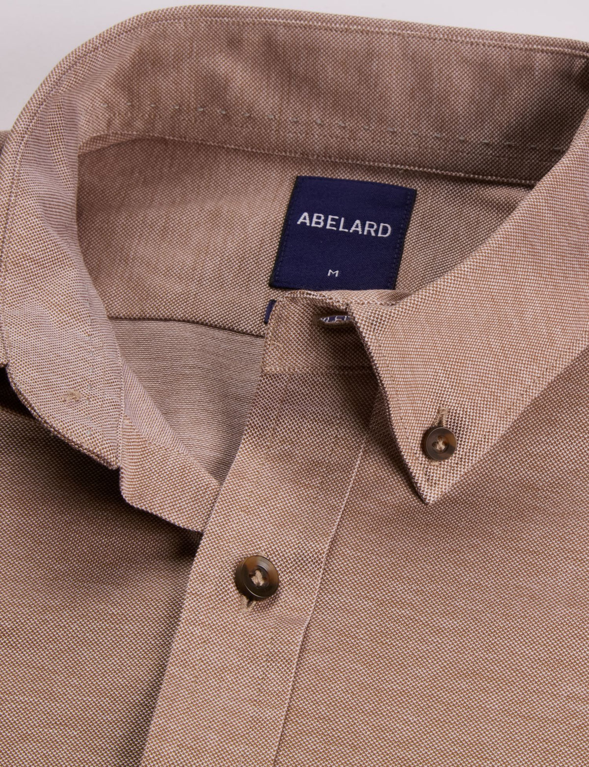 Abelard - Frontera Pique Knit Shirt - Biscotti