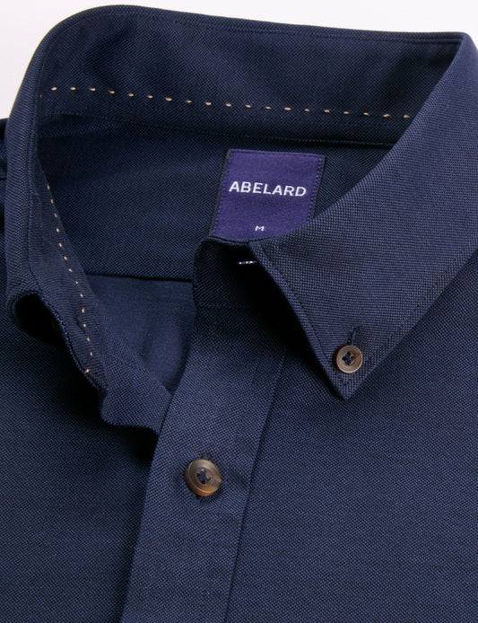 Abelard - Frontera Piqué Knit Shirt - Ink