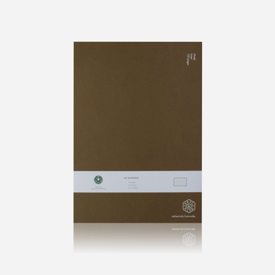 Jekyll and Hide - A4 Notebook 120 Pages - Hazel | Cotton | Navy - eco-friendly notebook made from upcycled materials.