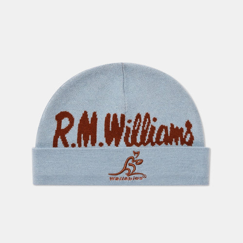 RM Williams - Wallabies Heritage Beanie - Blue