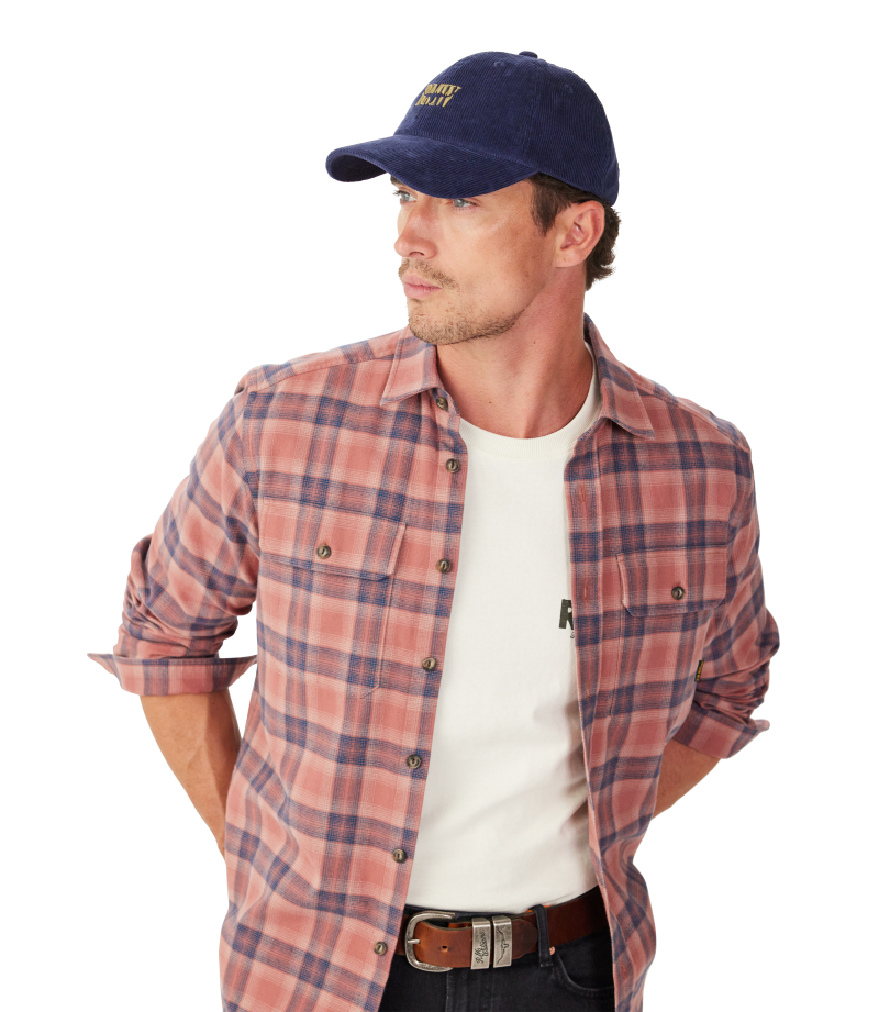 R.M.Williams - Branded Corduroy Cap - French Navy