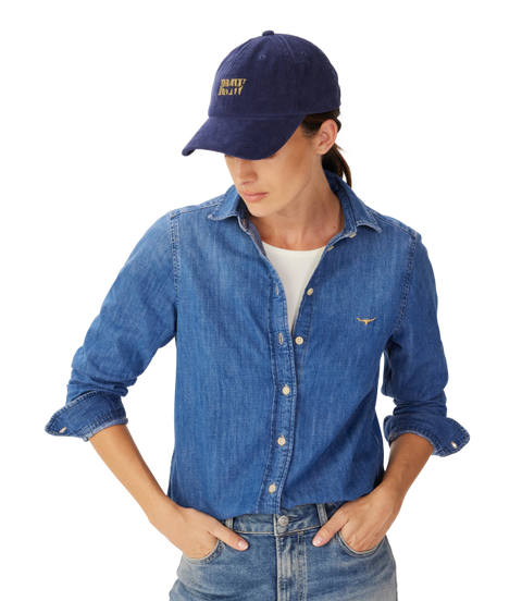 R.M.Williams - Branded Corduroy Cap - French Navy