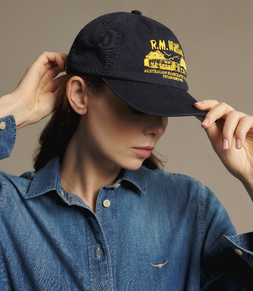 ACX9OCT4501-R.M.Williams_-_Workshop_Twill_Cap_-_Navy